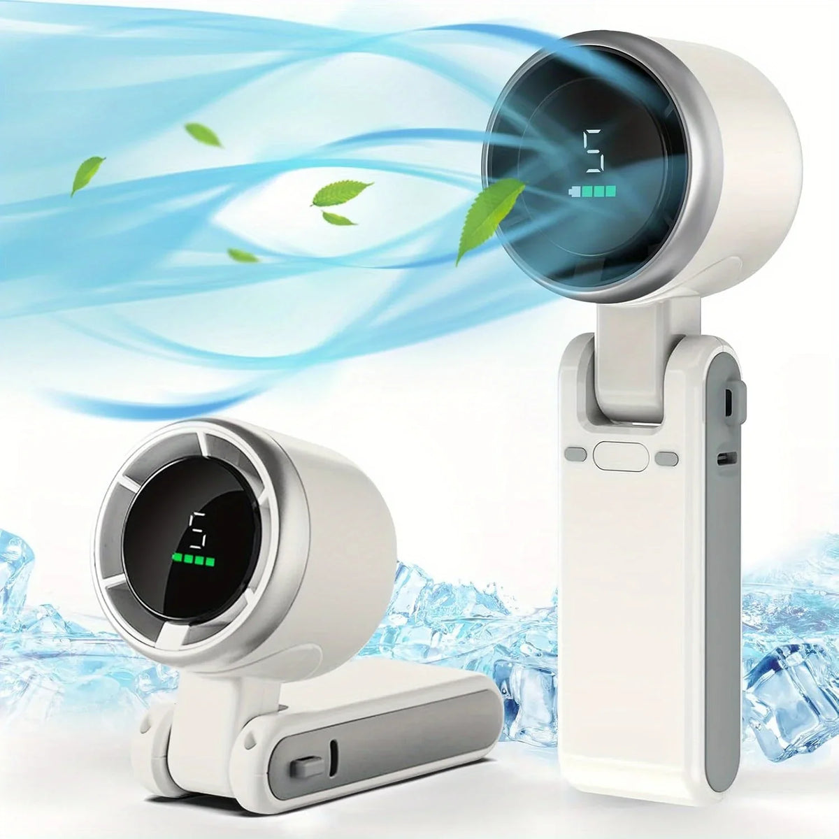 BreezeBuddy Rechargeable Personal Fan – 5-Speed Compact Fan with Remote Control