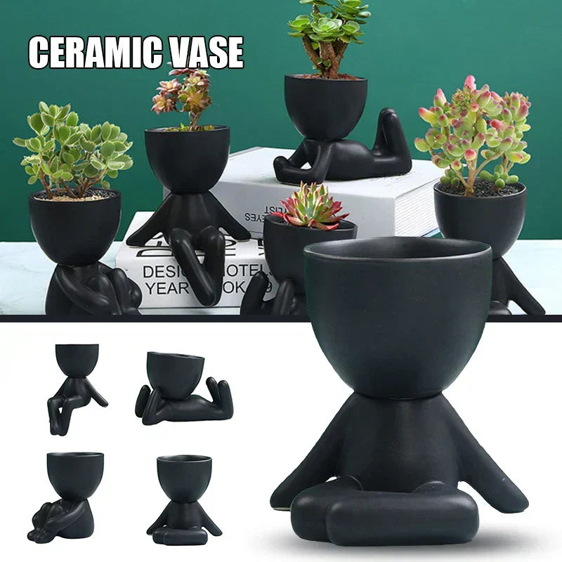 Terra Cotta Succulent Pot with Drainage - Handmade Ceramic Planter