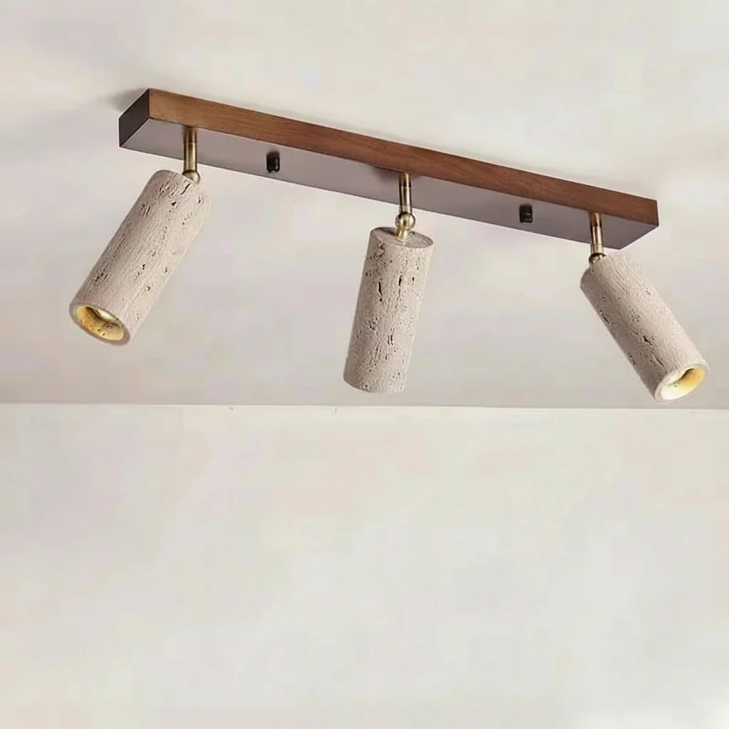 Naturalstone 3-Light Adjustable LED Ceiling Fixture