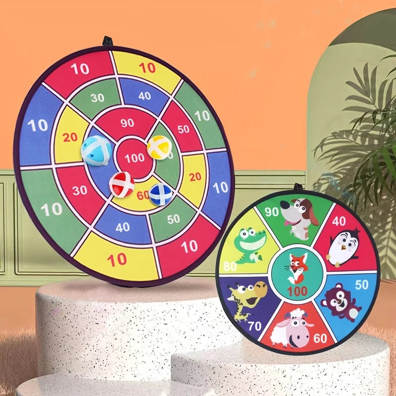 Family Fun Target Toss Game with Sticky Balls for Kids
