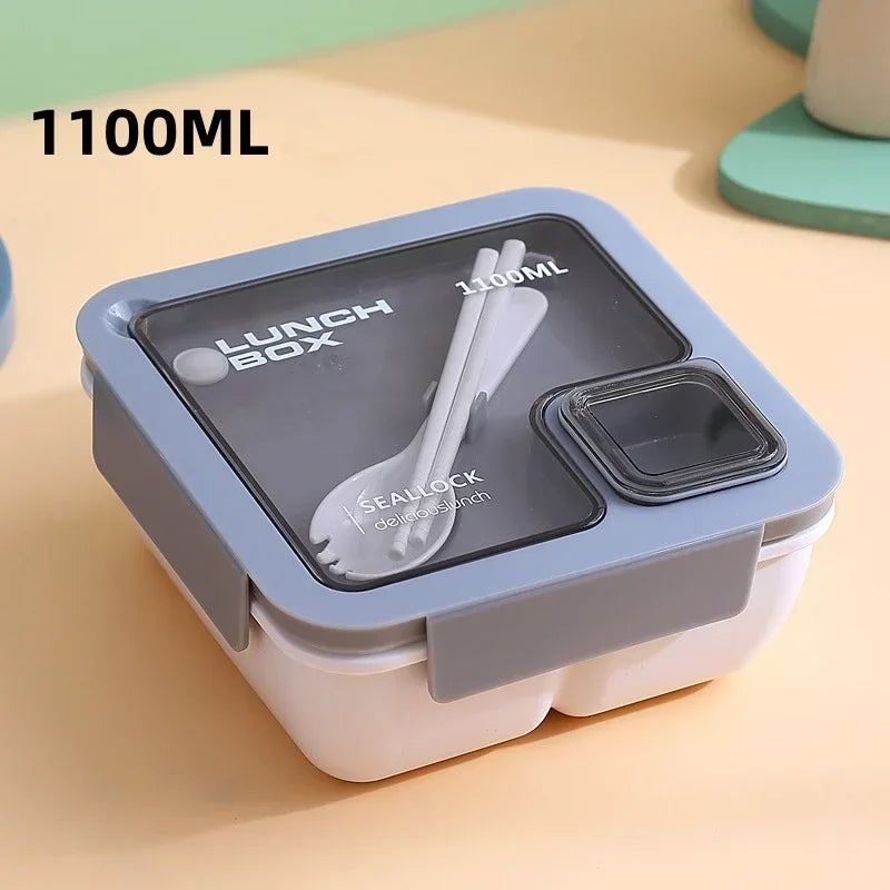 Versatile Lunch Containers – Spill-Resistant with Utensils, Safe for Microwave & Dishwasher