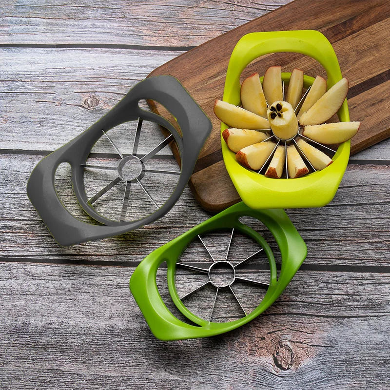 SwiftSlice Pro Stainless Steel Apple Cutter | 8-Blade Precision Slicer for Effortless Fruit Prep