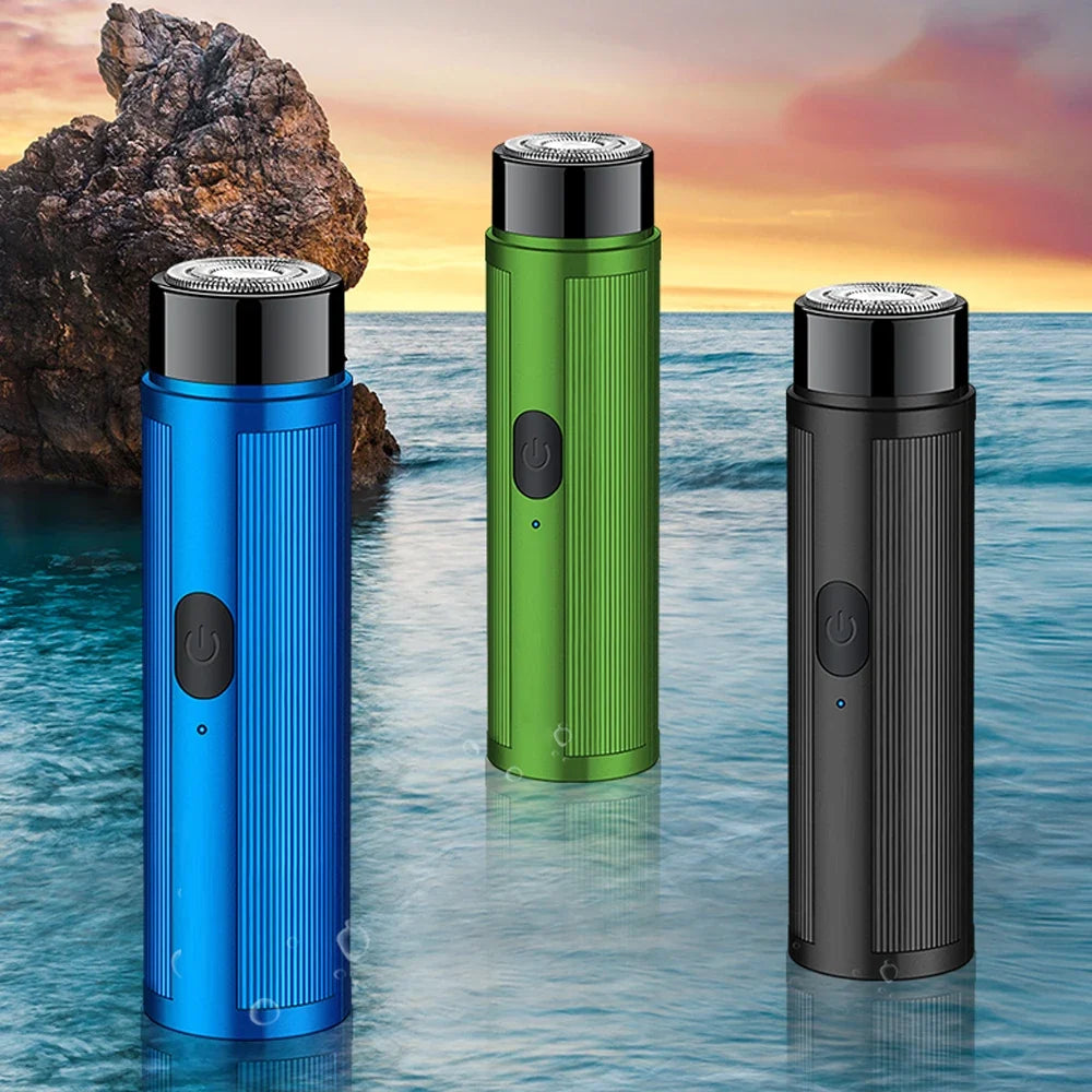 TravelMate Compact Electric Razor – Rechargeable Portable Shaver with Precision Blades