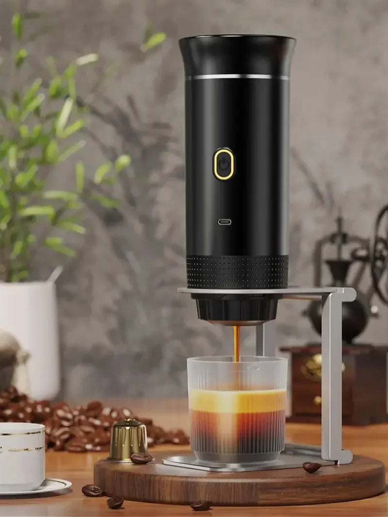 Compact Wireless Espresso Brewer | 20-Bar Pressure & USB Rechargeable