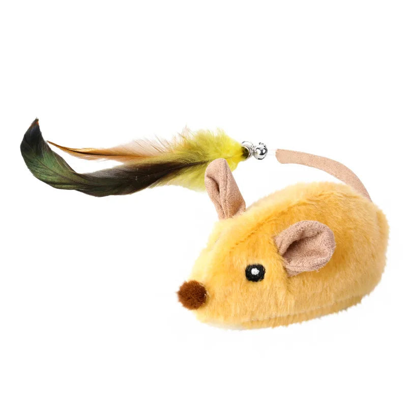 PouncePro Interactive Plush Mouse Toy for Cats & Kittens