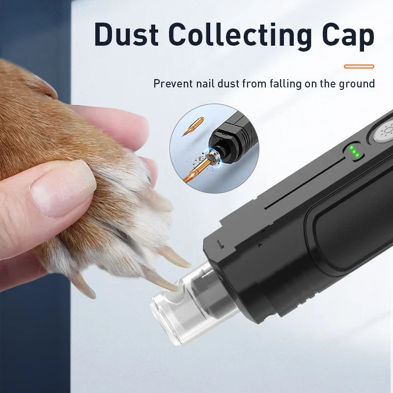 PawPerfect Rechargeable Nail Grinder with LED Light for Pets