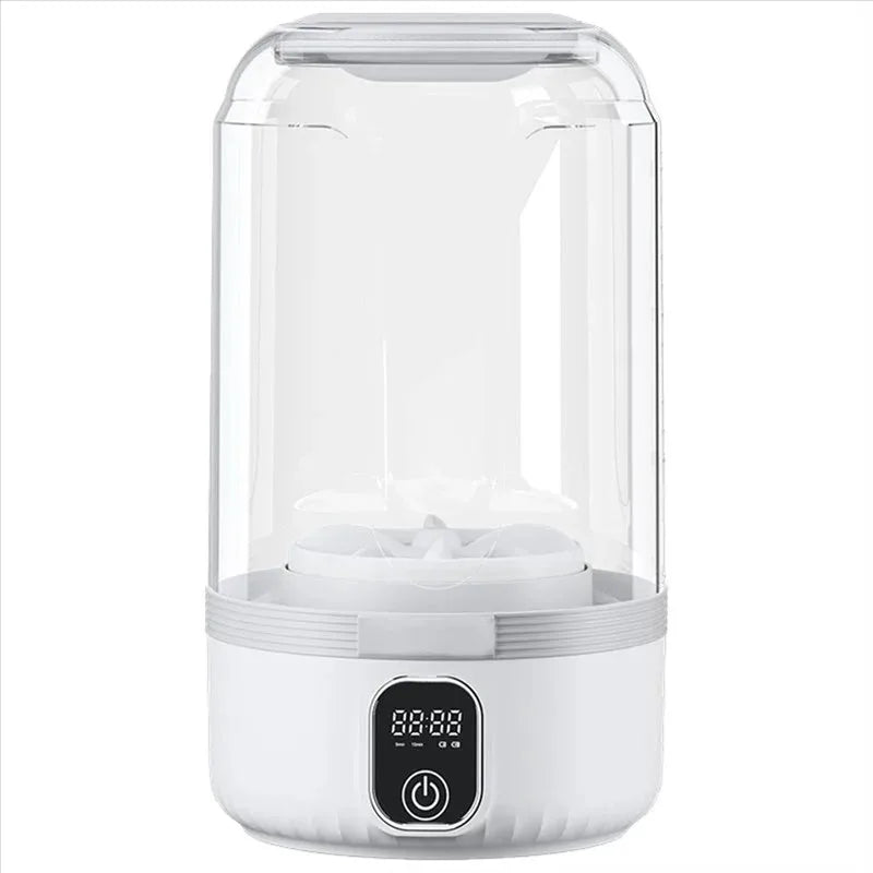 Travel-Friendly Compact Washer with LED Screen for Small Items