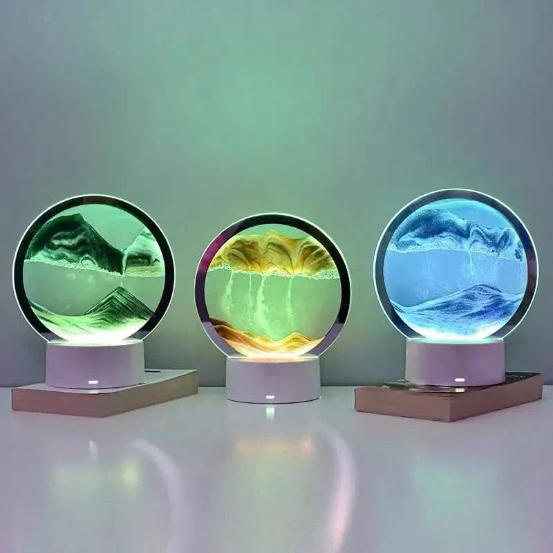 Sandsation – 3D Hourglass Light with Fluid Sand Movement