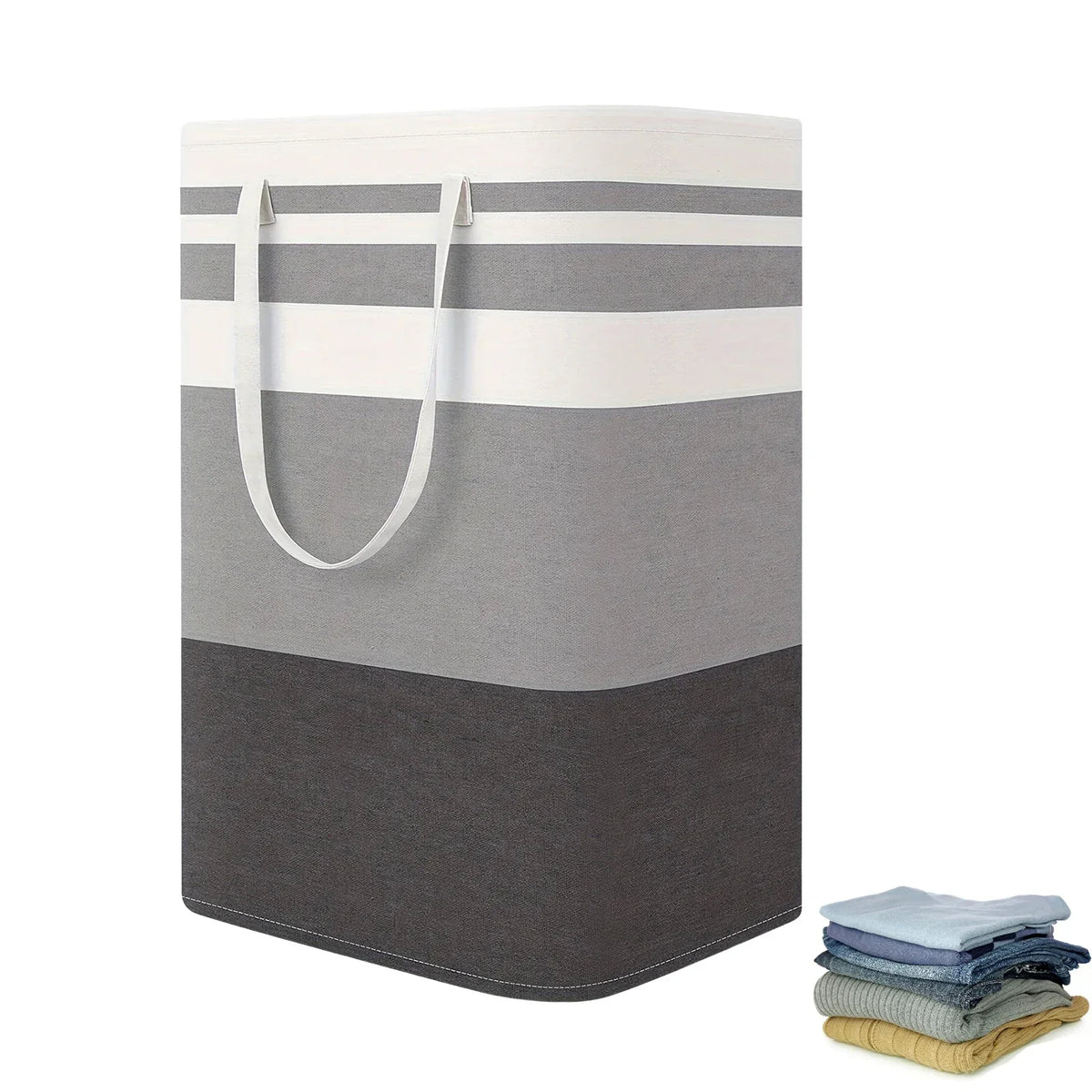 Collapsible 75L Laundry Basket with Handles – Large Storage Solution