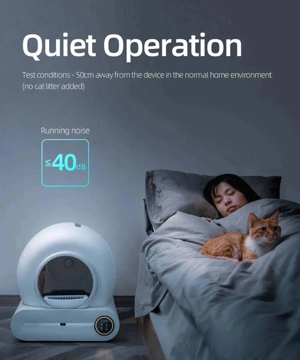 SmartClean 65L Automated Cat Litter Box with Odor Control