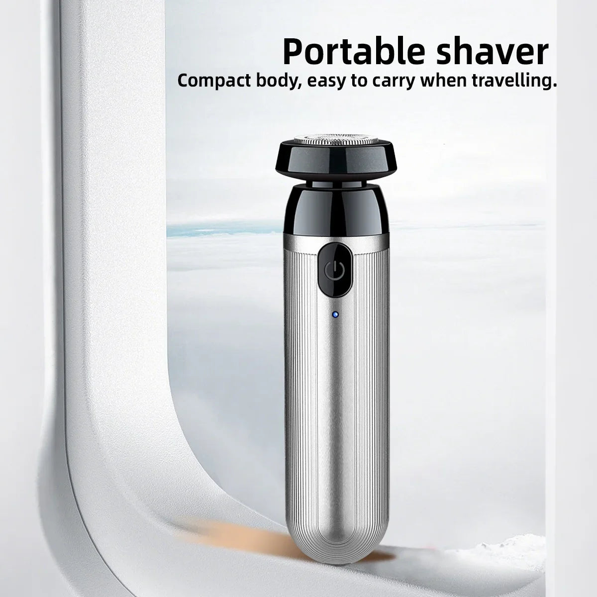 TravelMate Compact Electric Razor for Men – Rechargeable Shaver with Quick Charge & Easy Maintenance
