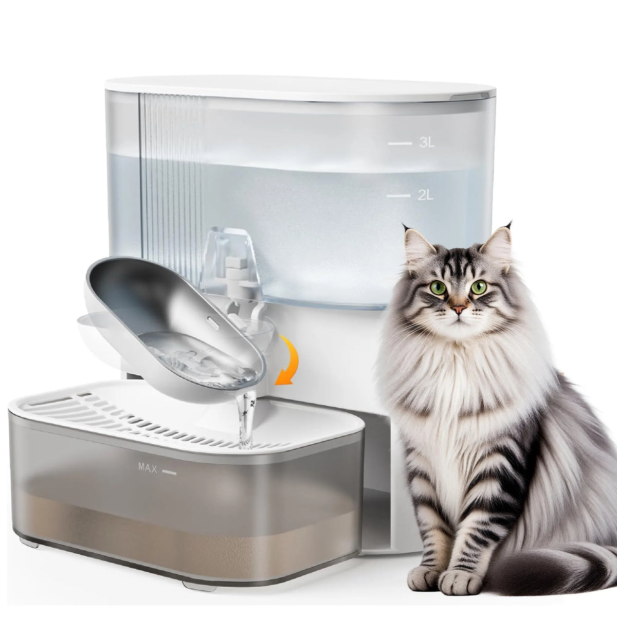 HydraFlow Smart Pet Water Dispenser – Timed Hydration Solution for Cats & Small Dogs