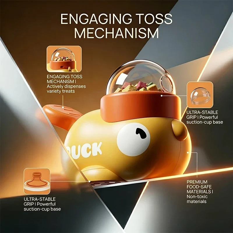 WaddleFeeder | Engaging Dog Puzzle Slow Feeder | 2-in-1 Fun and Training Toy with Playful Duck Design
