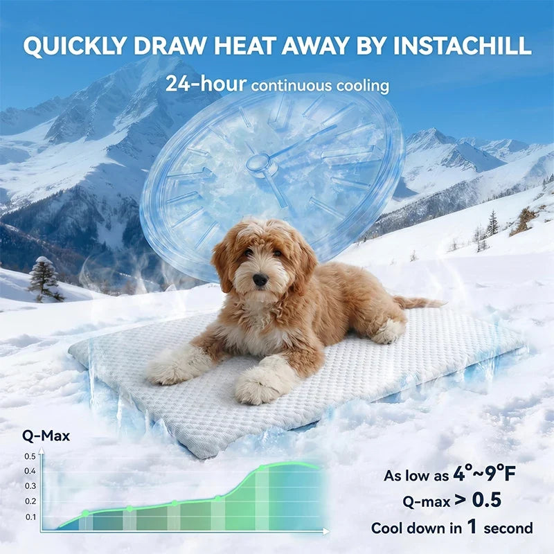 ChillPaws Cooling Pad – Breathable Non-Slip Dog Bed for Warm Days