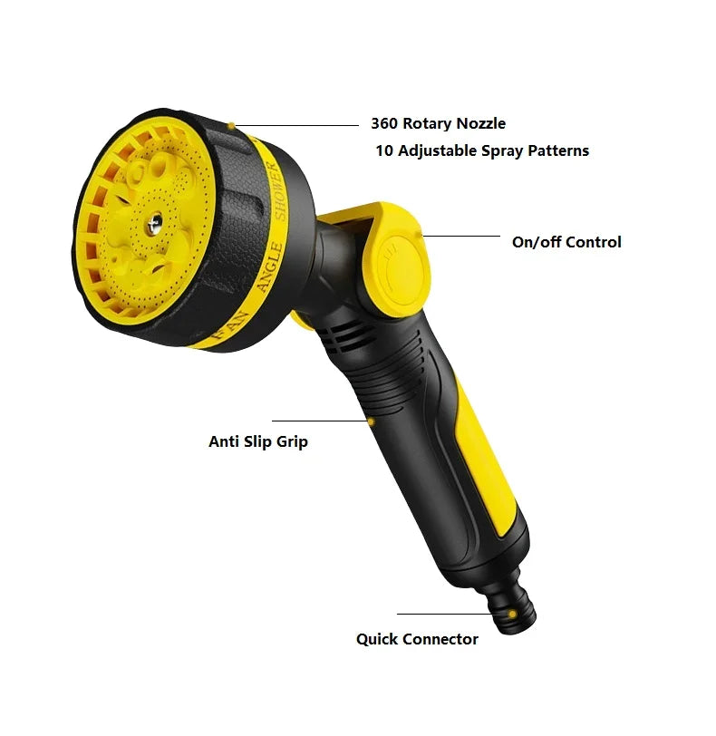 VersaSpray 10-Mode Garden Hose Nozzle – Versatile Watering Tool