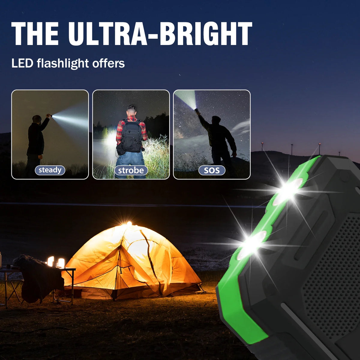 EcoCharge 20000mAh Solar Portable Power Bank with Fast Charge