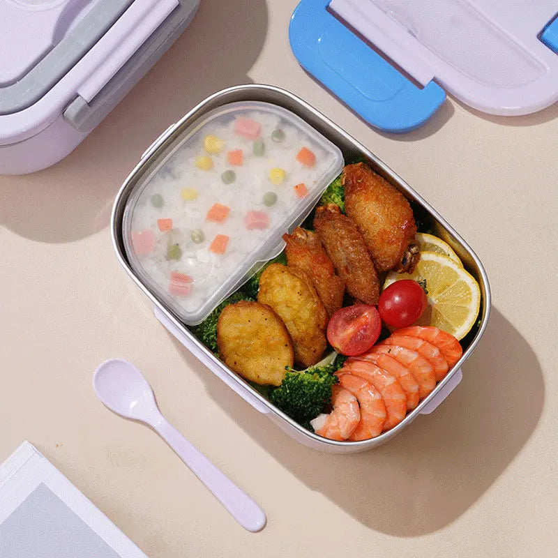 Portable 1.5L Electric Food Warmer – 60W Leak-Proof Lunch Box Heater