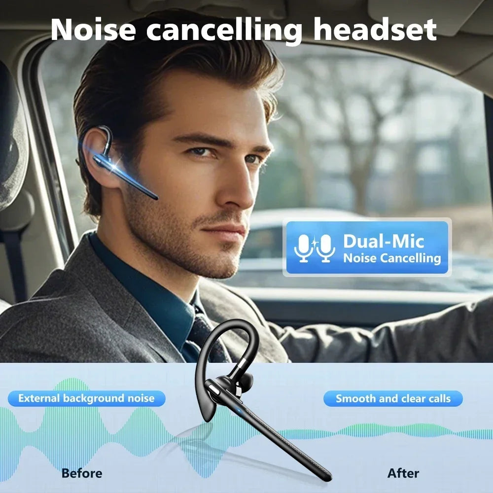 EchoWave Wireless Earbuds with Dual Mic & Noise Isolation
