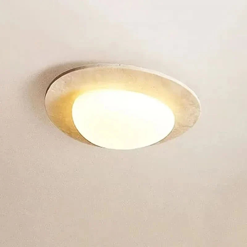 SereneStone – Elegant LED Ceiling Fixture Inspired by Nature