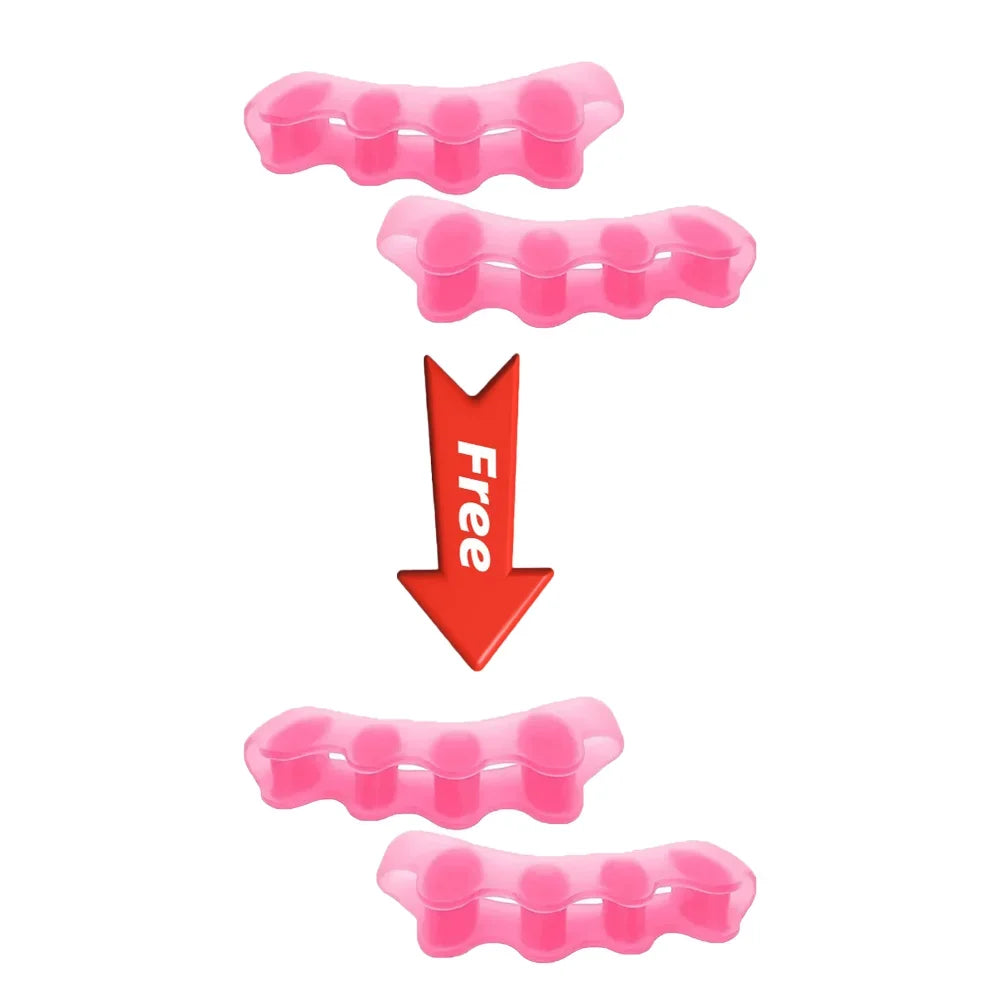 GentleFlex Silicone Toe Spacers – Soft Cushioned Comfort for Feet