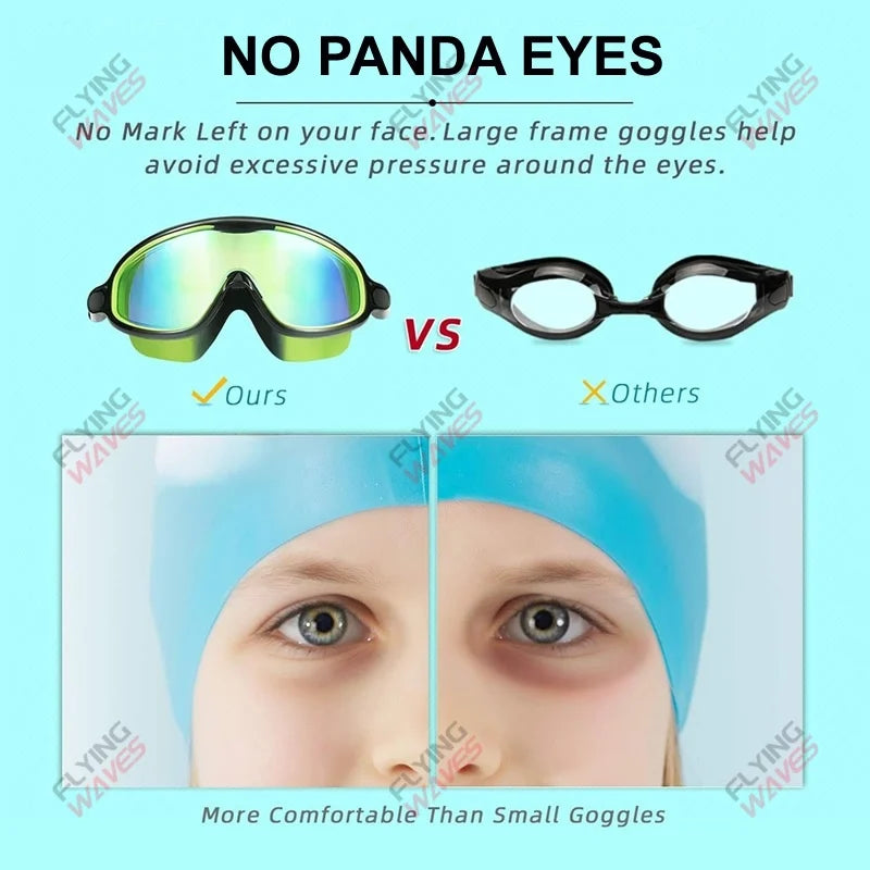 AquaVision Youth Swim Goggles | Comfortable Anti-Fog Design with UV Shielding for Ages 3–15