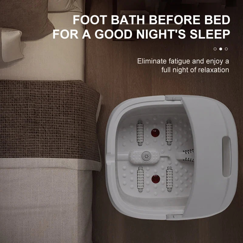 Relaxation Haven: Portable Heated Foot Spa with Bubbles