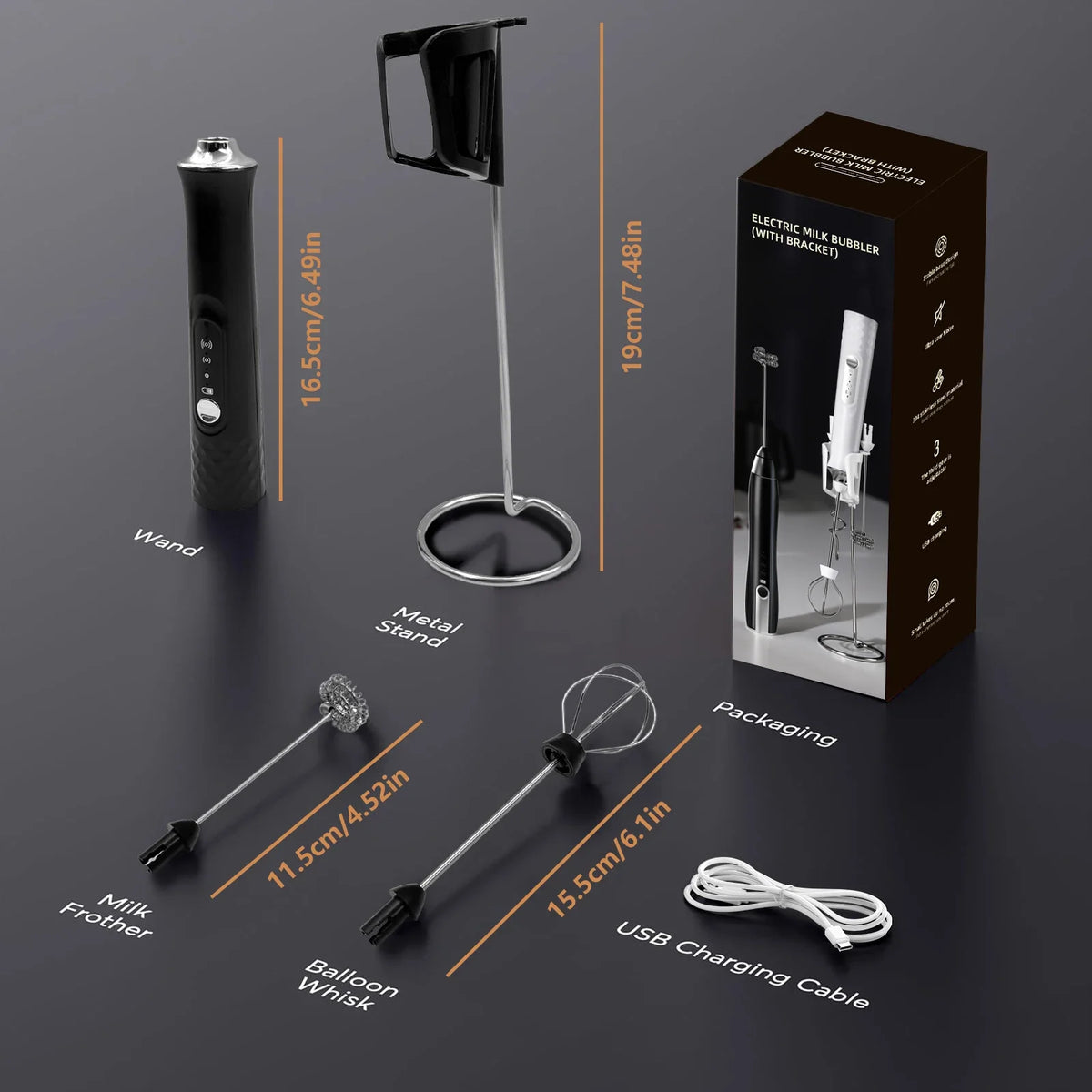 WhiskWave Rechargeable Milk Frother | Effortless Foam for Lattes & More