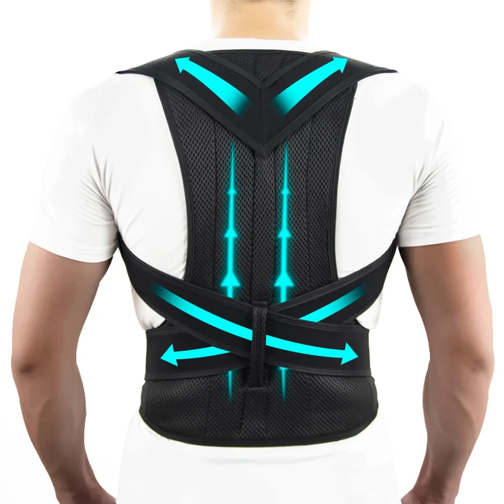 AlignRight Posture Support Brace for All Genders – Customizable Comfort with Breathable Design