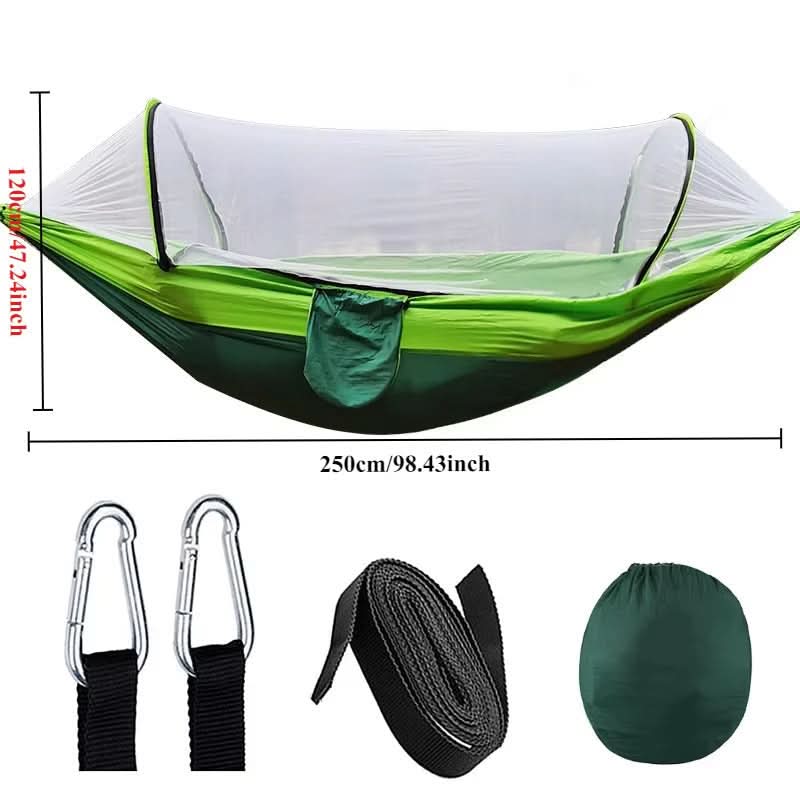 SereneNest – Portable Camping Hammock with Mosquito Netting