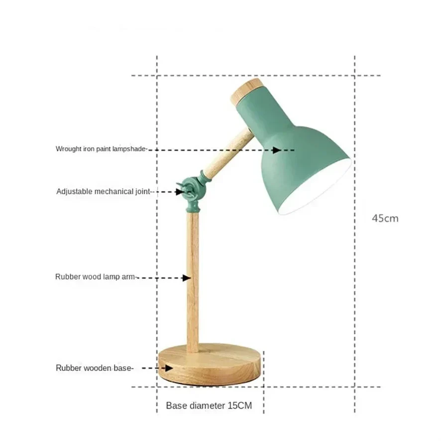 LUMINA – Adjustable Wooden Desk Lamp for Gentle Illumination