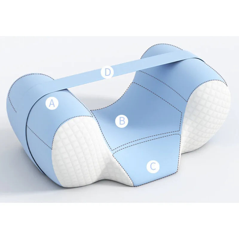 SerenitySupport Cervical Pillow for Side Sleepers – Premium Memory Foam Neck Cushion with Airy Stretch Cover