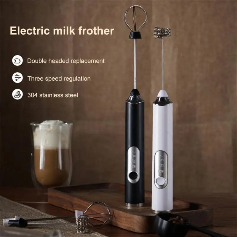 BrewMaster Electric Milk Frother & Whisk | USB Rechargeable Handheld Foam Maker for Lattes, Cappuccinos, and More
