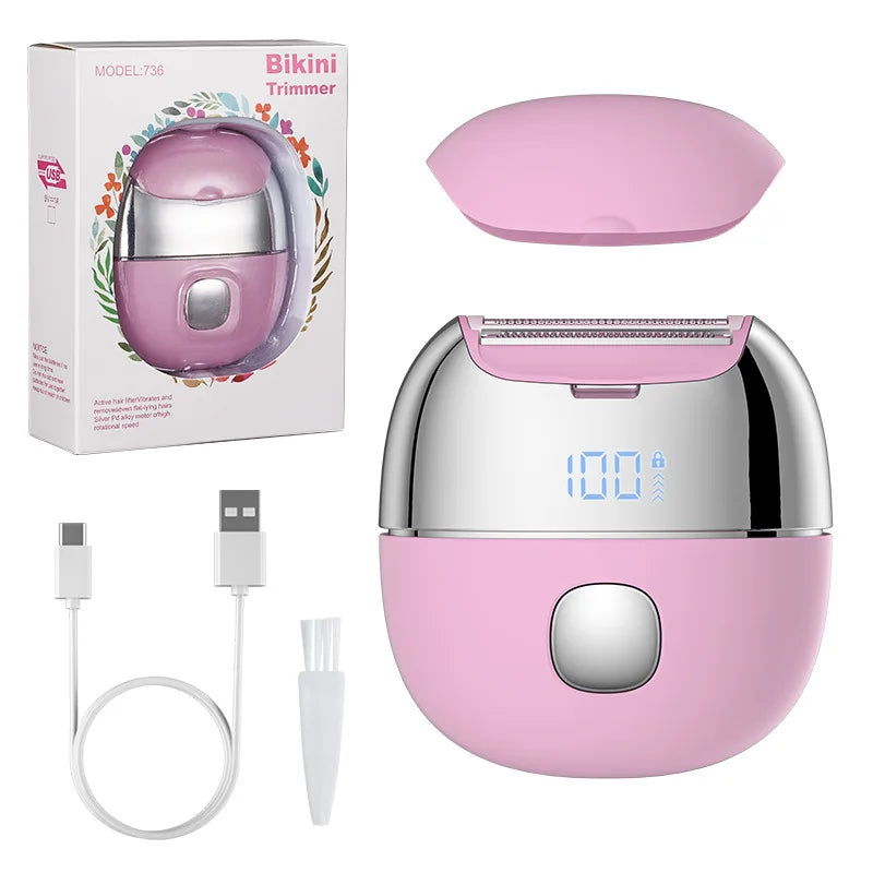GlimmerGroom Women's Electric Trimmer – Versatile & Waterproof Hair Removal
