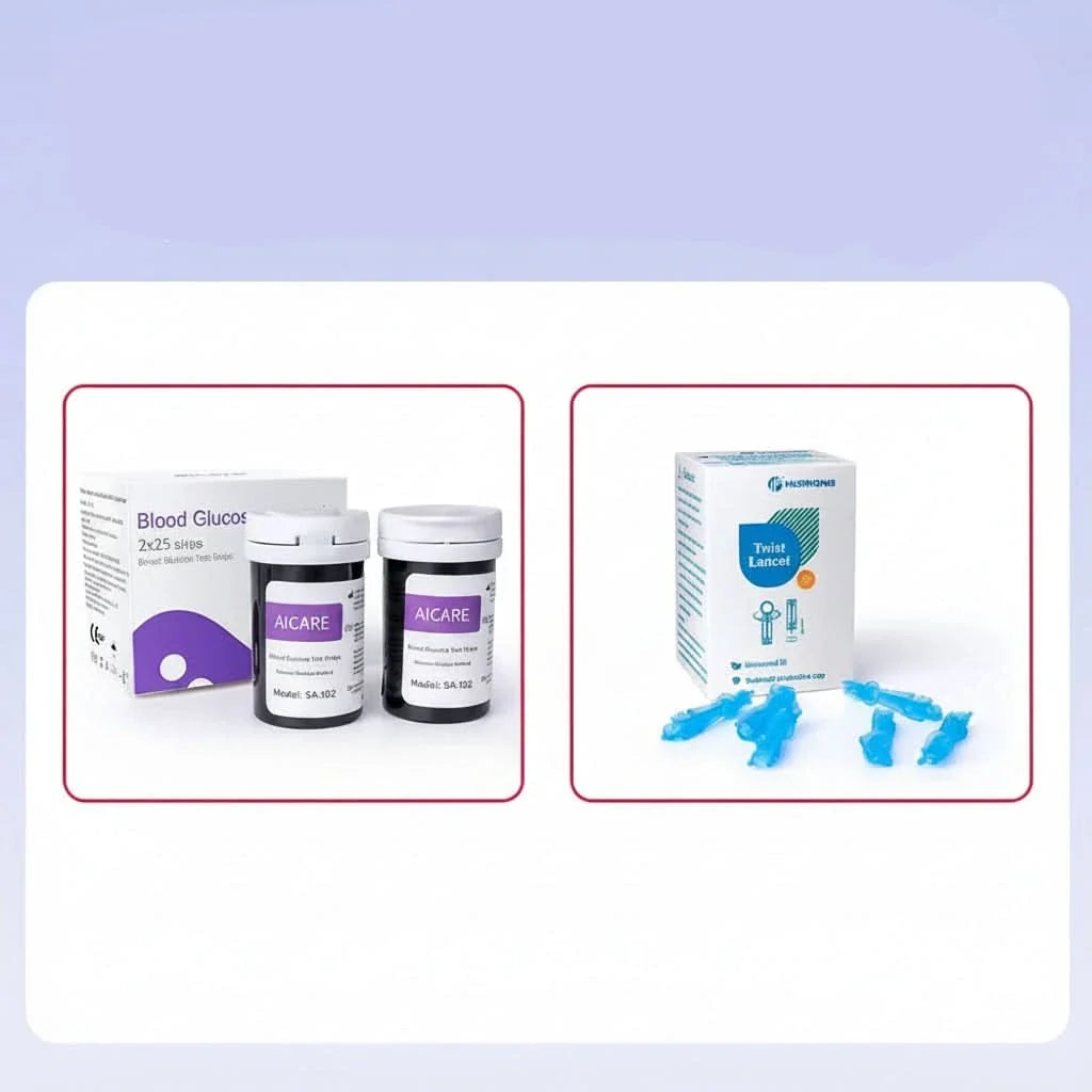 GlycoTrack – All-in-One Blood Sugar Testing Kit for Home & Travel