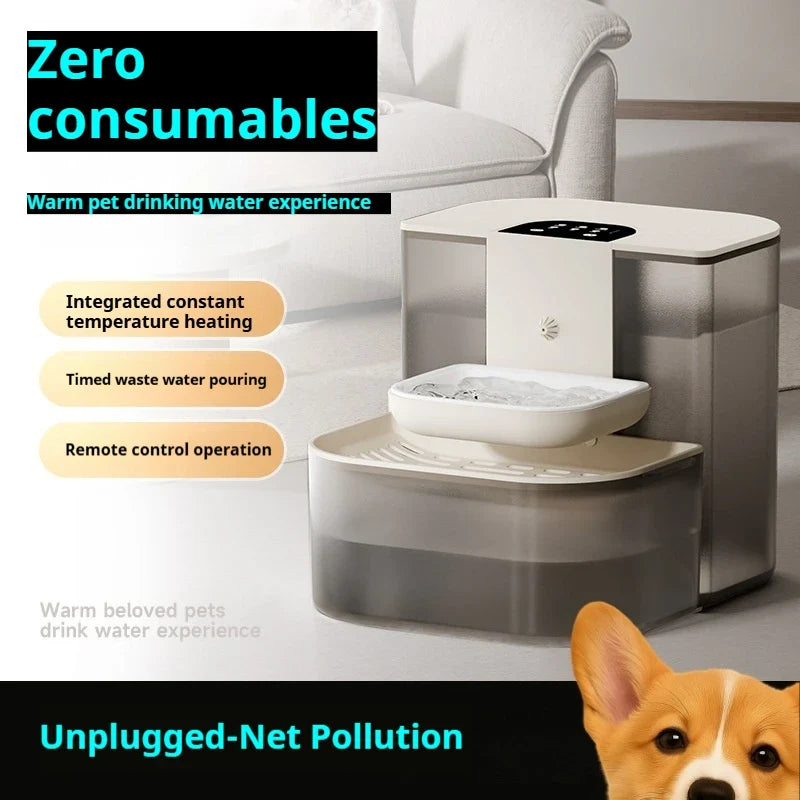 HydraMate Gravity-Fed Pet Water Dispenser – Portable Hydration Solution for Dogs