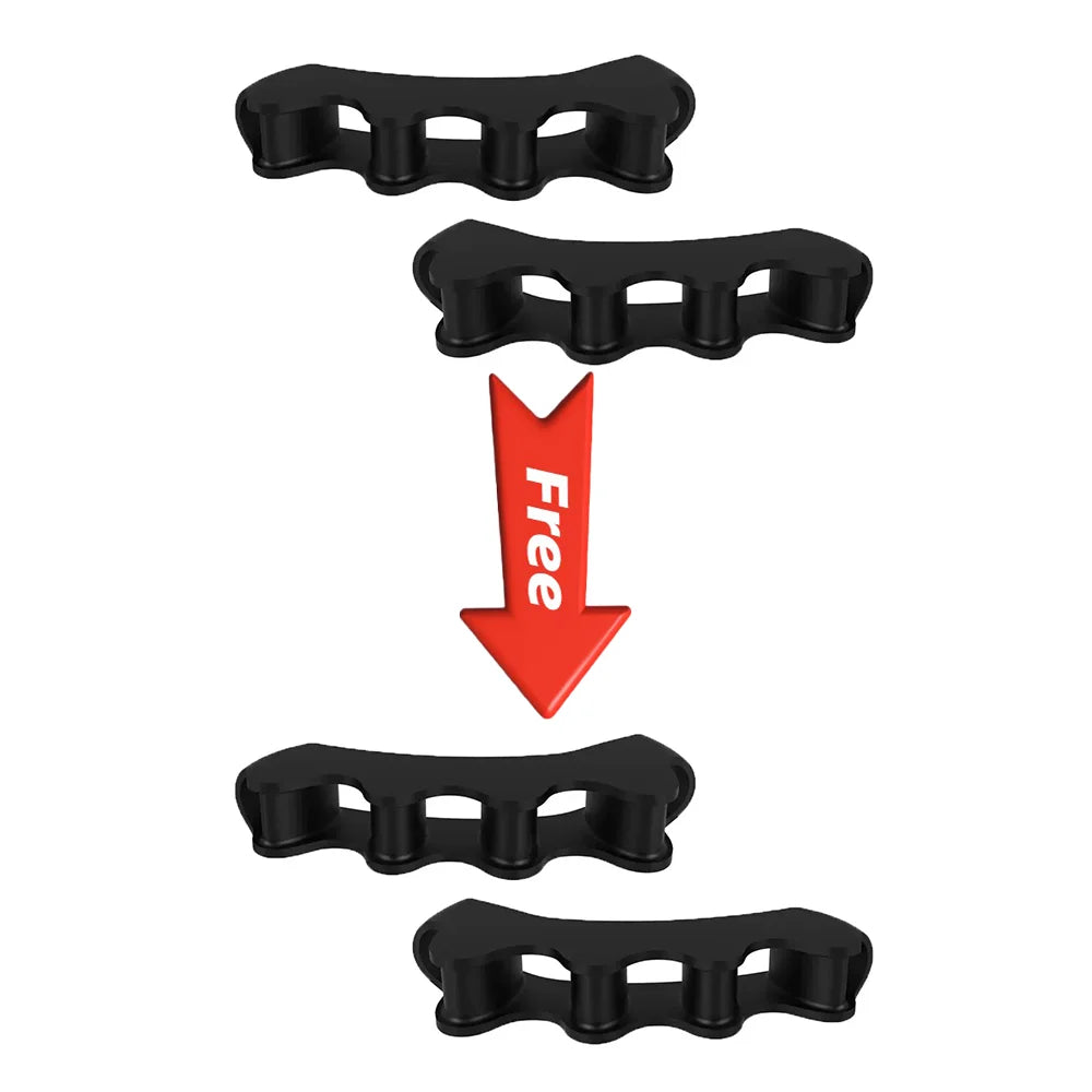 GentleFlex Silicone Toe Spacers – Soft Cushioned Comfort for Feet