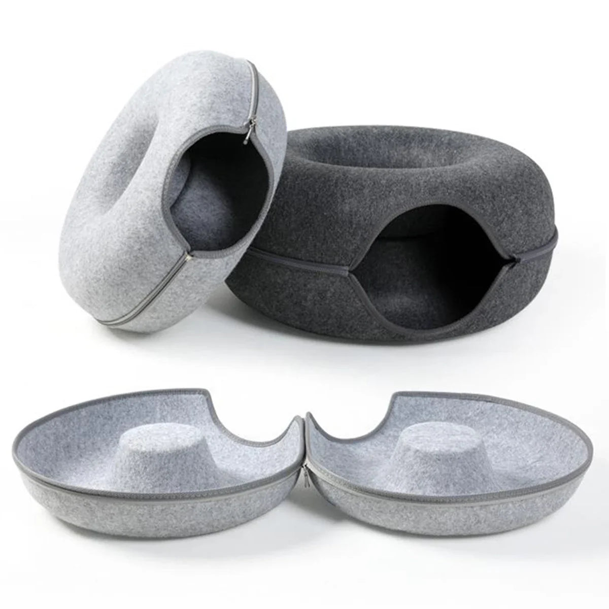 Feline Fun Sphere – Cozy Interactive Wool Cat Retreat