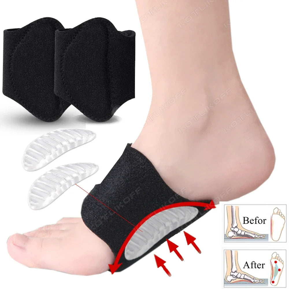 ComfortCore Gel Support Insoles for Men – Cushioned Arch Support Inserts