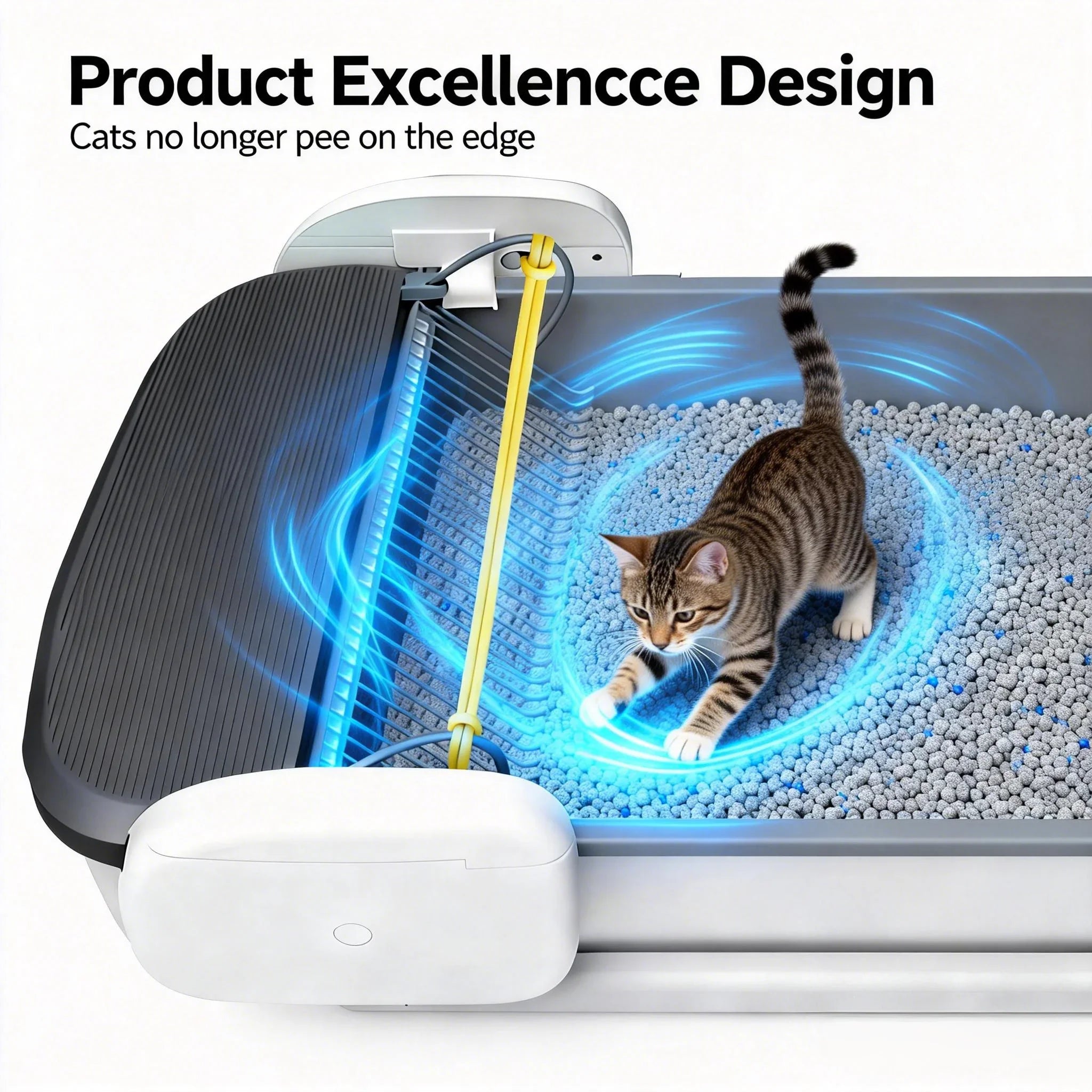 SmartClean Automated Cat Litter Box – Large Capacity & Odor Control