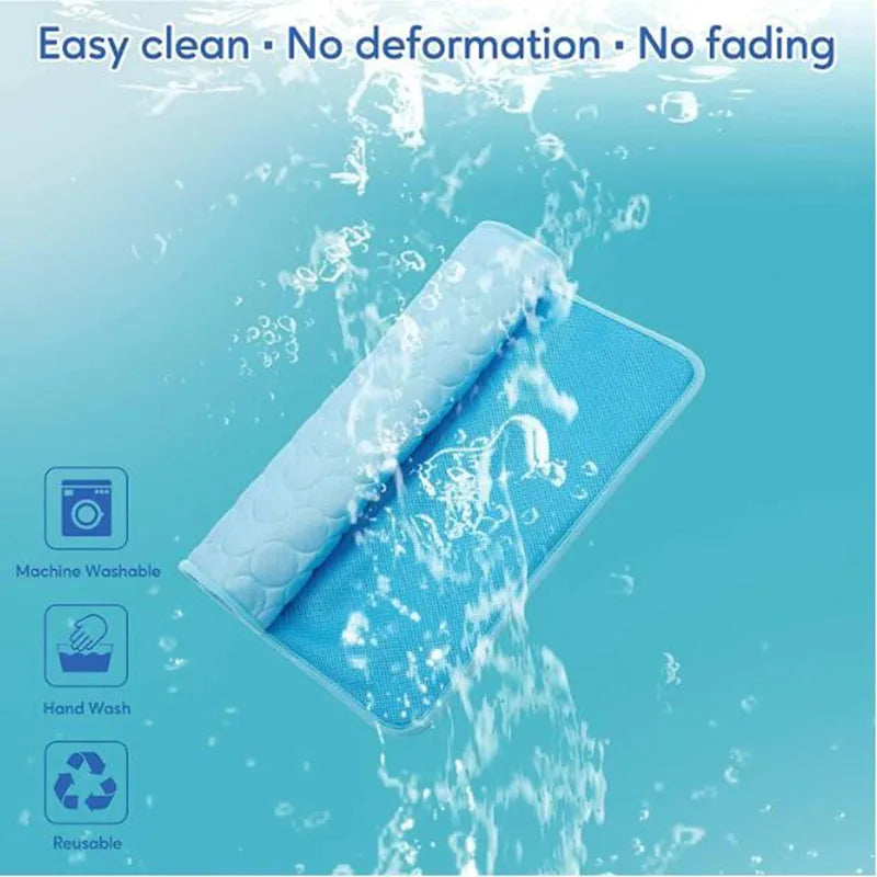 ChillNest Pet Resting Mat – Soft Cotton Cooling Pad for Pets
