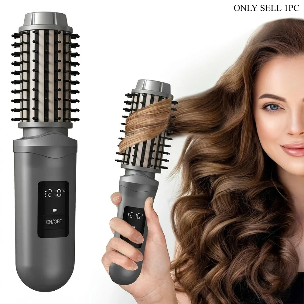 FlexiStyle Cordless Hair Straightening Comb – 2600mAh Rechargeable Portable Hair Styler
