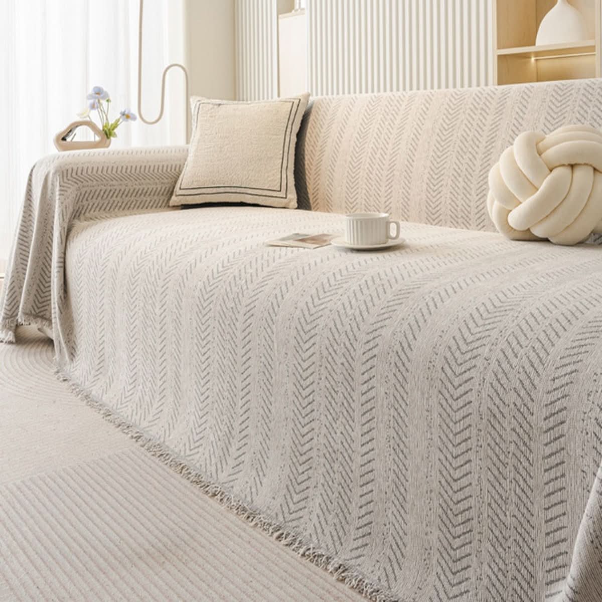 CozyGuard – Plush Chenille Sofa Protector for Everyday Use