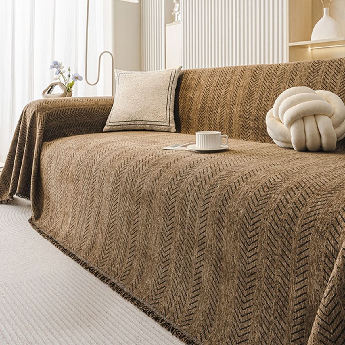 CozyGuard – Plush Chenille Sofa Protector for Everyday Use