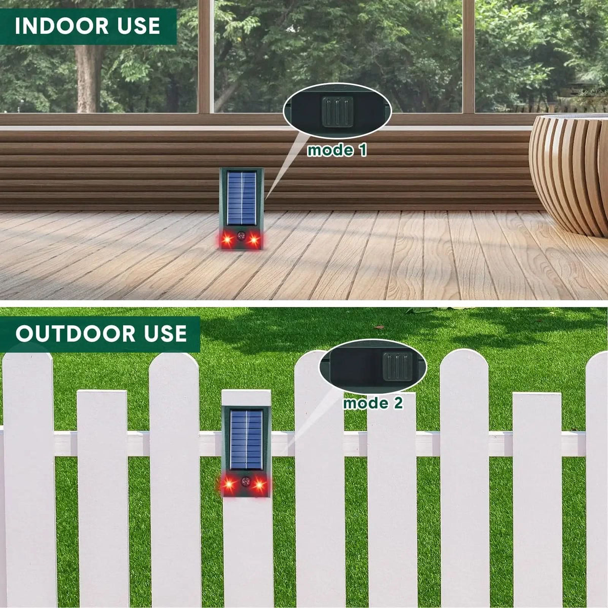 EcoGuard – Solar-Powered Motion Sensor Animal Deterrent