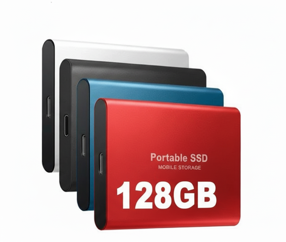 Compact High-Speed External Storage Drive with USB-C Connectivity