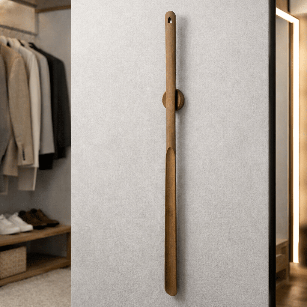 StrideEase – 50 cm Wooden Shoe Helper for Effortless Wearing