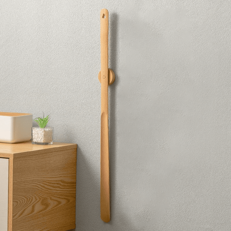 StrideEase – 50 cm Wooden Shoe Helper for Effortless Wearing