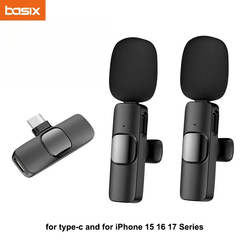 Compact Wireless Lavalier Mic for USB-C Smartphones – Ideal for Vlogging and Streaming