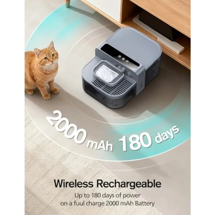 AquaPaws Wireless Cat Water Dispenser | 3.5L Rechargeable Fountain