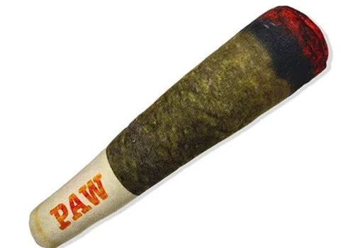 Plush Paws Squeaky Cigar Toy – Engaging Comfort for Dogs